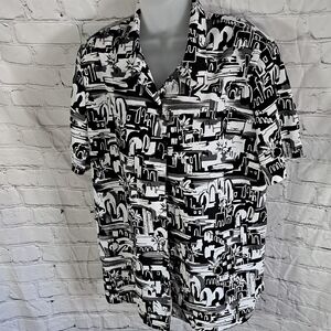 Black and White Graphic Men's Shirt
